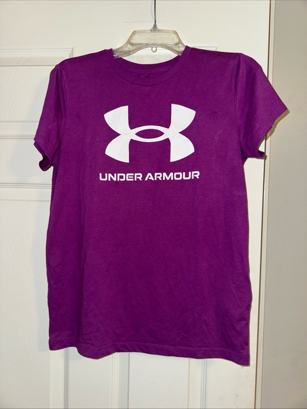 Under Armour Purple Short Sleeve Logo Tee